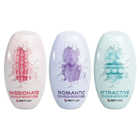 PRETTY LOVE - DOUBLE-SIDED MASTURBATOR EGG 15 PCS