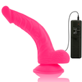 DIVERSIA - DILDO FLEXIBLE CON VIBRACION LILA 21.5 CM -O- 4.5 CM