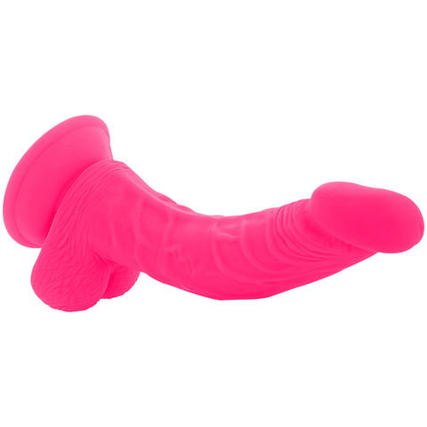 DIVERSIA - PINK VIBRATING FLEXIBLE DILDO 21.5 CM -OR- 4.5 CM