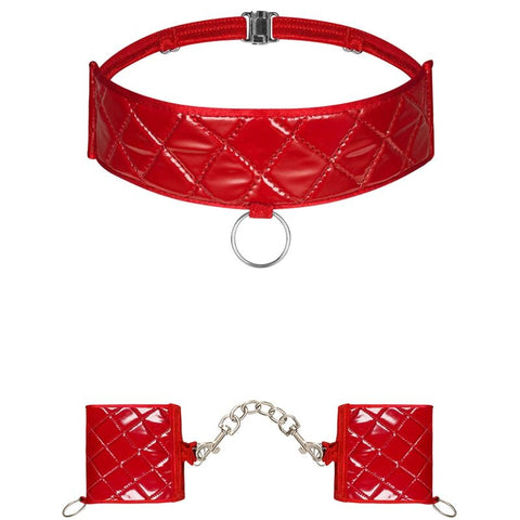OBSESSIVE - HUNTING HANDCUFFS AND CHOKER