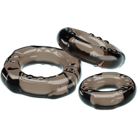 DANCE - COCK RINGS YVONNE SET OF 3 PENIS RINGS