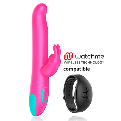 Pluto Rabbit Vibrador y rotador compatible con watch me - Divino Secreto