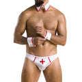 PASSION - 037 SLIP GREGORY DISFRAZ ERÓTICO HOMBRE GAY COLOR BLANCO TALLAS DISPONIBLES S/M