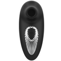 BLACK&SILVER - Succionador de clítoris deluxe negro con diamantes sin vibración 10 modos de succión