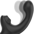 IBIZA - VIBRADOR SUCCIONADOR para estimular la vagina y el cítoris. Vibrador de punto G incorporado color negro