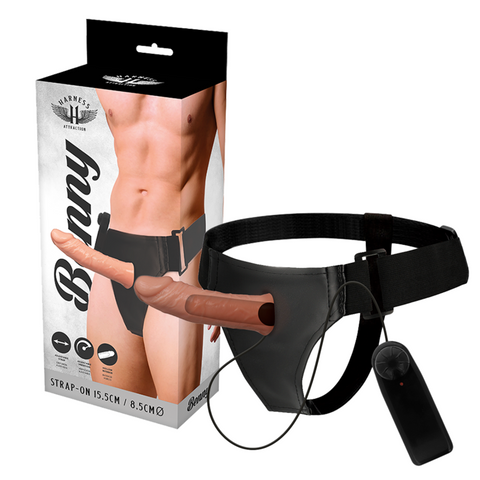 HARNESS ATTRACTION - RNES HUECO BENNY CON VIBRADOR 15 CM -O- 4.5 CM