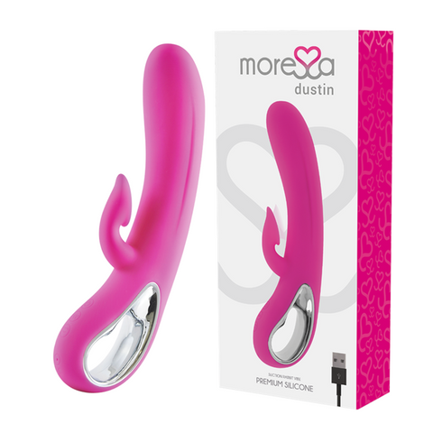 MORESSA - DUSTIN SUCCION CLITORIAL Y POTENTE VIBRACION PREMIUM SILICONE RECARGABLE