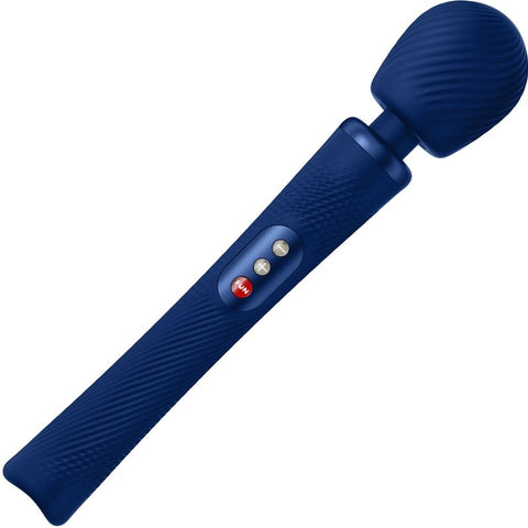 FUN FACTORY - VIM WAND RUMBLE VIBRADOR RECARGABLE SILICONA AZUL MEDIANOCHE