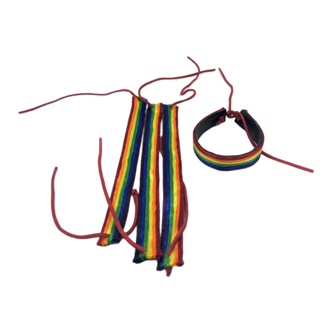 PRIDE - LGBT FLAG LEATHER BRACELET