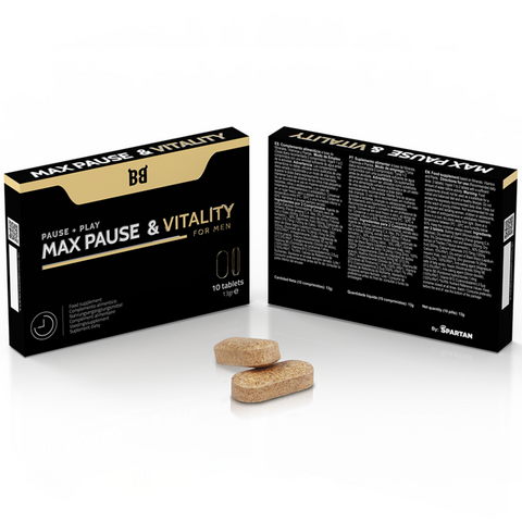 BLACK BULL - MAX PAUSE & VITALITY RETARDANTE PARA HOMBRE 10 CÁPSULAS