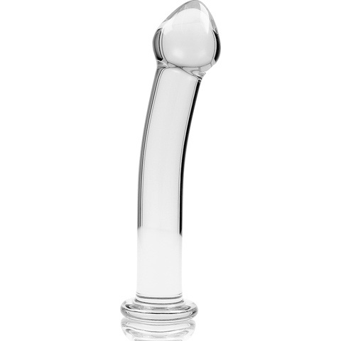 NEBULA SERIES BY IBIZA - MODELO 11 DILDO CRISTAL BOROSILICATO TRANSPARENTE 16 CM -O- 3 CM