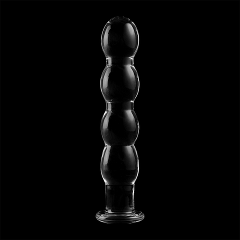 NEBULA SERIES BY IBIZA - MODELO 10 DILDO CRISTAL BOROSILICATO TRANSPARENTE 16.5 CM -O- 3.5 CM