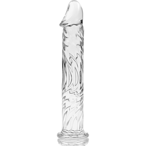 NEBULA SERIES BY IBIZA - MODELO 12 DILDO CRISTAL BOROSILICATO TRANSPARENTE 17 CM -O- 3.5 CM