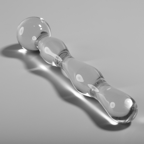 NEBULA SERIES BY IBIZA - MODELO 13 DILDO CRISTAL BOROSILICATO TRANSPARENTE 18 CM -O- 3.5 CM