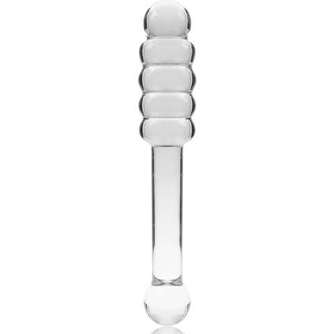 NEBULA SERIES BY IBIZA - MODELO 20 DILDO CRISTAL BOROSILICATO TRANSPARENTE 20.5 CM -O- 3 CM