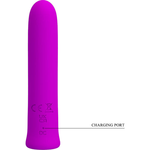 PRETTY LOVE - CURTIS MINI SUPER POWER VIBRATOR 12 VIBRATIONS VIOLET SILICONE