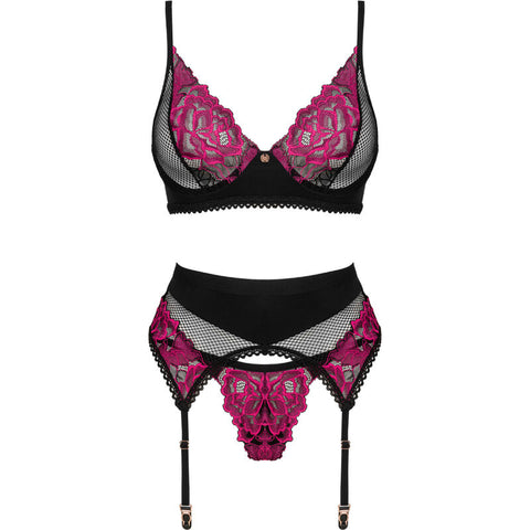 OBSESSIVE - ROSENTY THREE-PIECE SET XS/S