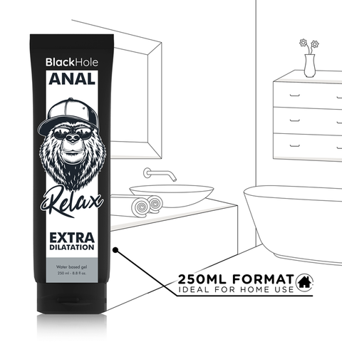 BLACK HOLE - GEL BASE AGUA DILATACION ANAL 250 ML