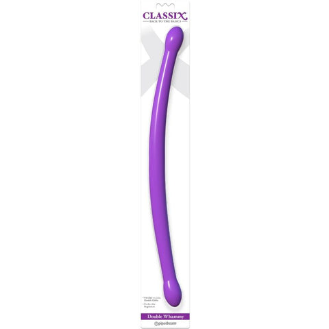 CLASSIX - DILDO DOBLE FLEXIBLE 43.7 CM MORADO