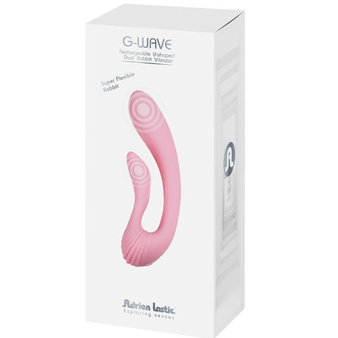 ADRIEN LASTIC - G-WAVE VIBRADOR DUAL RABBIT ROSA