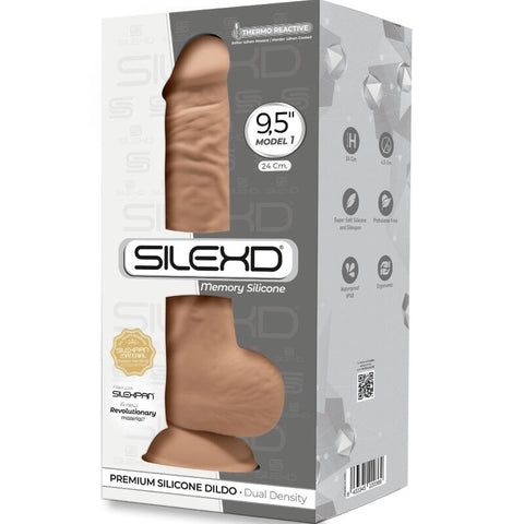 SILEXD - MODEL 1 REALISTIC PENIS PREMIUM SILICONE SILEXPAN CANDY 24 CM
