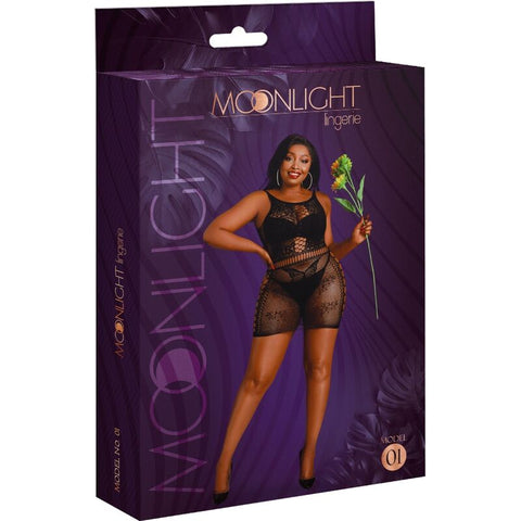 MOONLIGHT - MODELO 1 VESTIDO NEGRO TALLA UNICA / PLUS SIZE