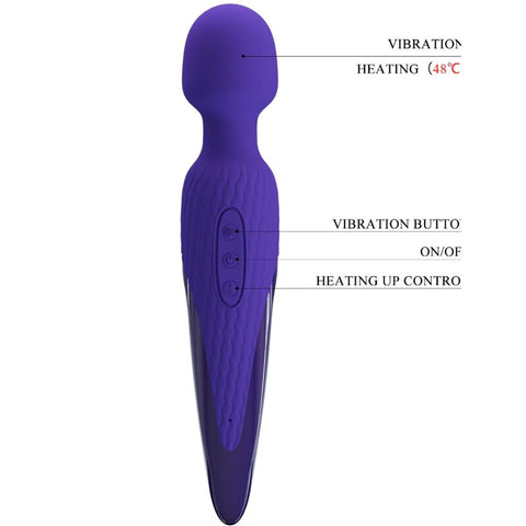PRETTY LOVE - ANTONY YOUTH VIBRATING WAND WITH VIOLET HEAT EFFECT