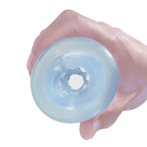PRETTY LOVE - SMALL MASTURBATOR WITH BLUE SPIRALS