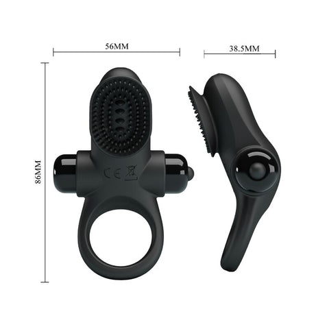 PRETTY LOVE - VIBRATING PENIS RING II BLACK