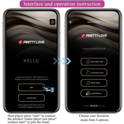 PRETTY LOVE - JEFFERSON APP-CONTROLLED ANAL PLUG BLACK