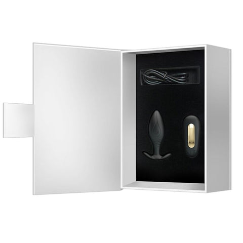 PRETTY LOVE - REGINA BLACK RECHARGEABLE VIBRATING ANAL PLUG