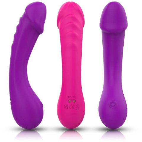 ARMONY - DILDO VIBRADOR PUNTO G SILICONA FUCSIA VARIOS COLORES