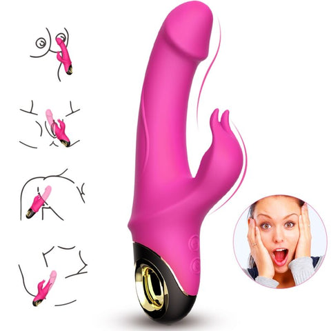 ARMONY - METEROR DILDO VIBRATING RABBIT ROTATOR FUCHSIA