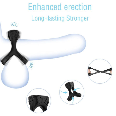 ARMONY - BLACK VIBRATING &amp; MULTIPOSITION RING