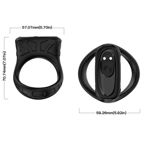 ARMONY - BLACK VIBRATING &amp; MULTIPOSITION RING