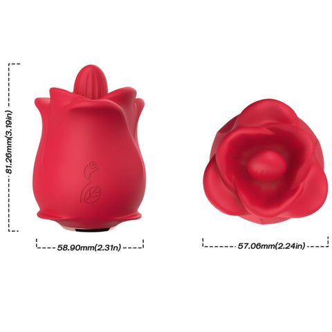 ARMONY - PINK VIBRATING CLITORIS TONGUE STIMULATOR 10 MODES RED