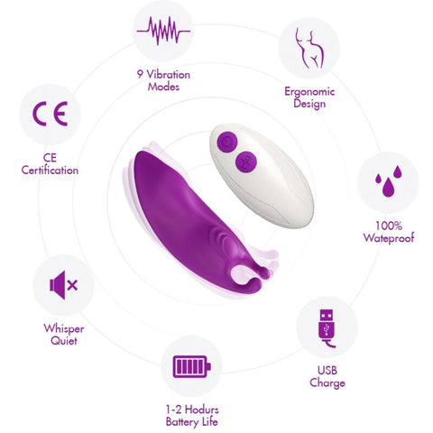 ARMONY - HONEYBEE PANTIES VIBRATING G-SPOT REMOTE CONTROL VIOLET