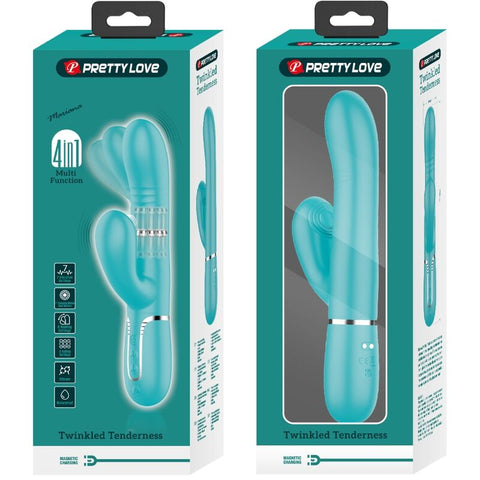 PRETTY LOVE - AQUA GREEN MULTIFUNCTION G-SPOT VIBRATOR