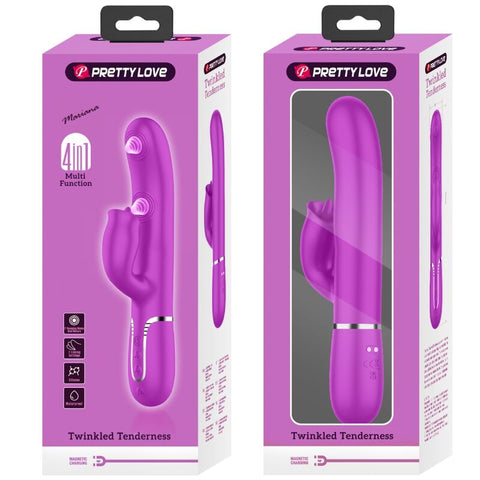PRETTY LOVE - RABBIT VIBRATOR WITH FUCHSIA LICKING