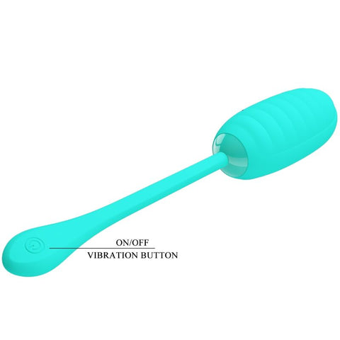 PRETTY LOVE - KIRK HUEVO VIBRADOR RECARGABLE VERDE AGUA