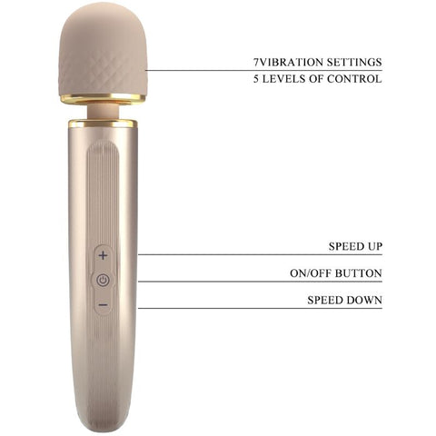 PRETTY LOVE - 7 MODE CHAMPAGNE VIBRATION MASSAGER