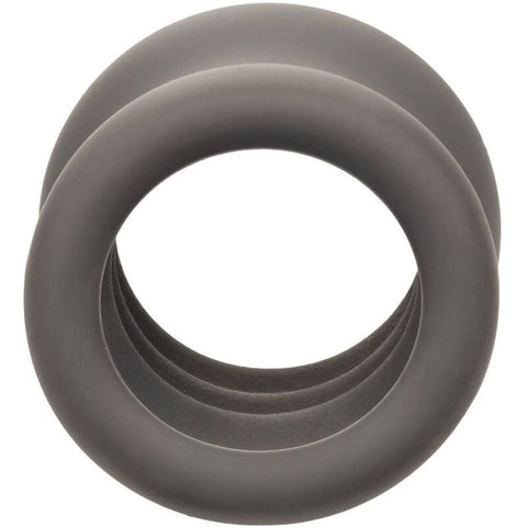CALEXOTICS - ALPHA BLACK DOUBLE SCROTUM EXTENSION RING