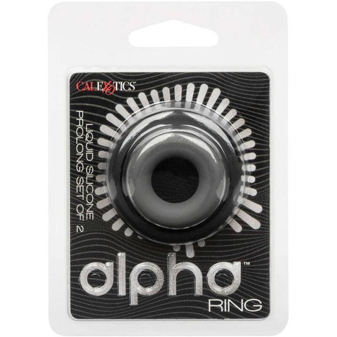 CALEXOTICS - ALPHA SET OF 2 PROLONG RINGS GREY