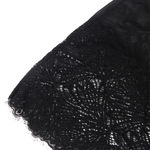 SUBBLIME - BLACK LACE BABYDOLL WITH ADJUSTABLE STRAPS S/M