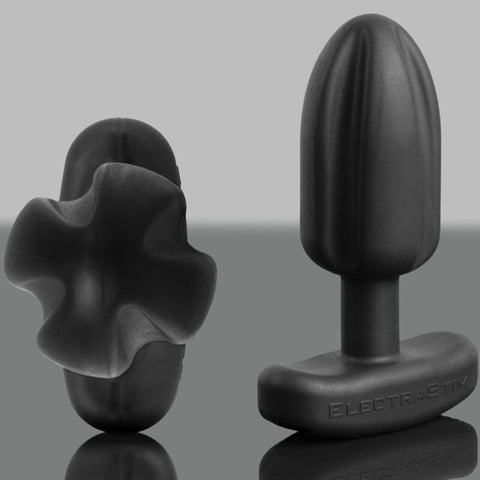 ELECTRASTIM - TARTARUS BLACK QUADRIPOLAR SILICONE ANAL PLUG