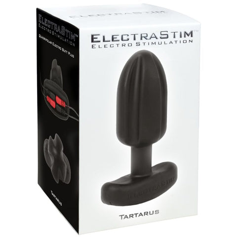 ELECTRASTIM - TARTARUS BLACK QUADRIPOLAR SILICONE ANAL PLUG