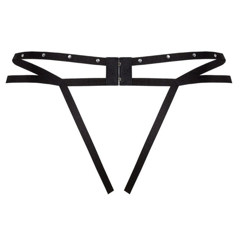 LIVCO CORSETTI FASHION - NOMADE TANGA CROTCHLESS NEGRO S/M