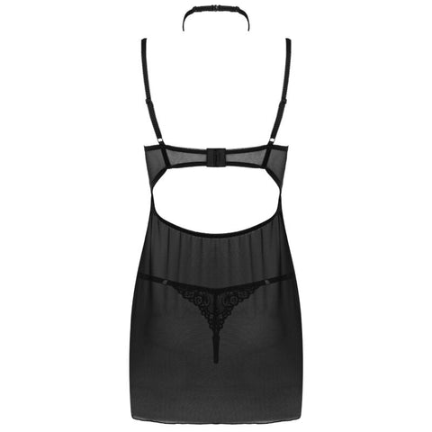 LIVCO CORSETTI FASHION - BINELLA SET BABYDOLL + THONG BLACK S/M