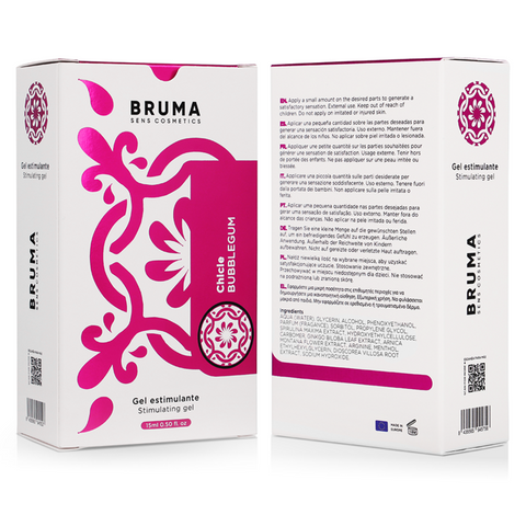 BRUMA - POTENTE GEL INTENSIFICADOR  ORGASMOS SABOR CHICLE 15 ML