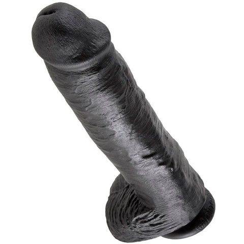 KING COCK - 11 PENE REALISTICO NEGRO 28 CM